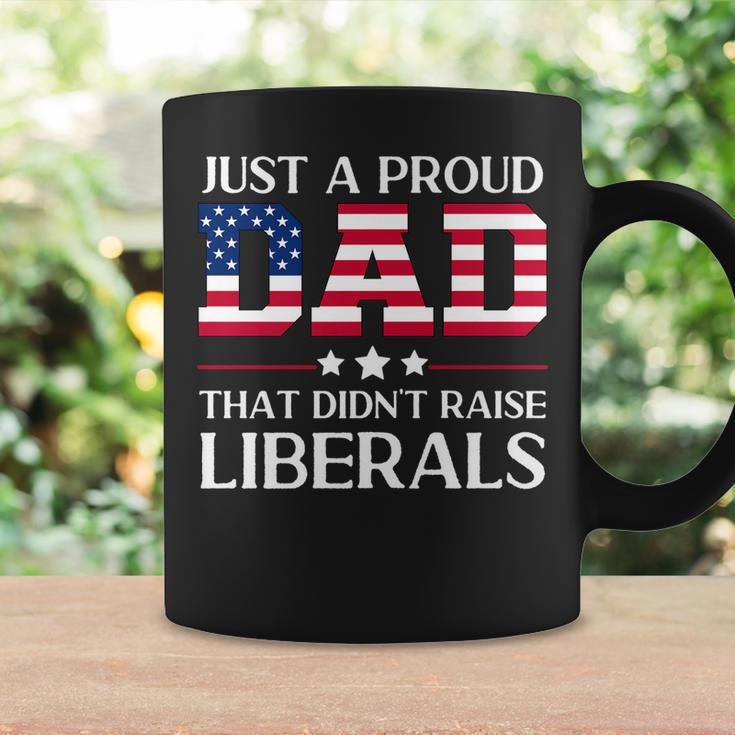 Mens Funny Anti Liberal Republican Dad Gifts Us Flag Fathers Day Coffee Mug Gifts ideas