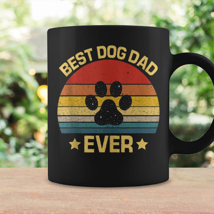 Mens Funny Dog Dad Retro Vintage Dog Lover Dad Cool Fathers Day Coffee Mug Gifts ideas