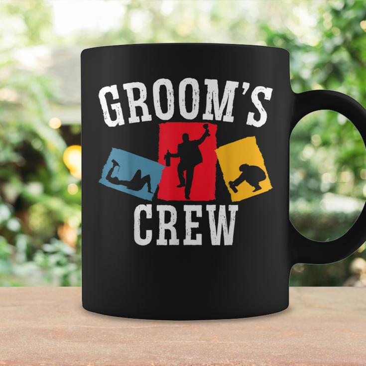 Mens Grooms Crew Groom Squad Stag Night Bachelor Party Coffee Mug Gifts ideas