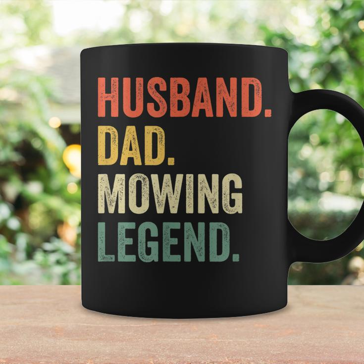 Mens Husband Dad Mowing Legend Lawn Care Gardener Father Funny Coffee Mug Gifts ideas