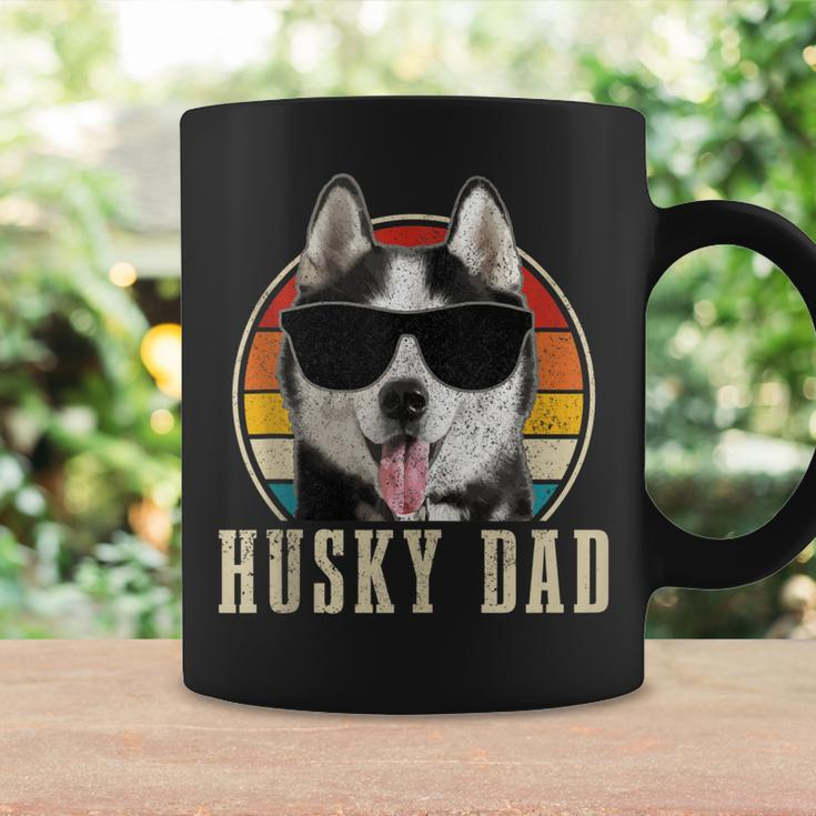 Mens Husky Dad Funny Dog Sunglasses Vintage Siberian Husky Coffee Mug Gifts ideas