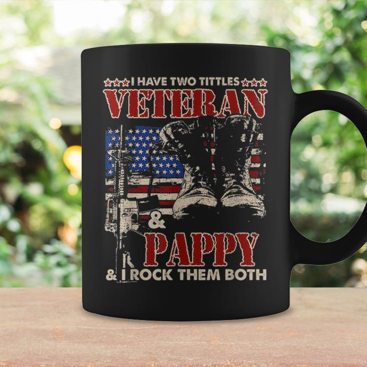 Mens I Have Two Titles Veteran And PappyFathers Day Gifts Coffee Mug Gifts ideas