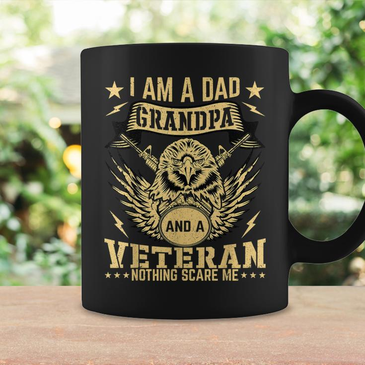 Mens Im A Dad Grandpa And A Veteran Nothing Scares Me Father Day Coffee Mug Gifts ideas