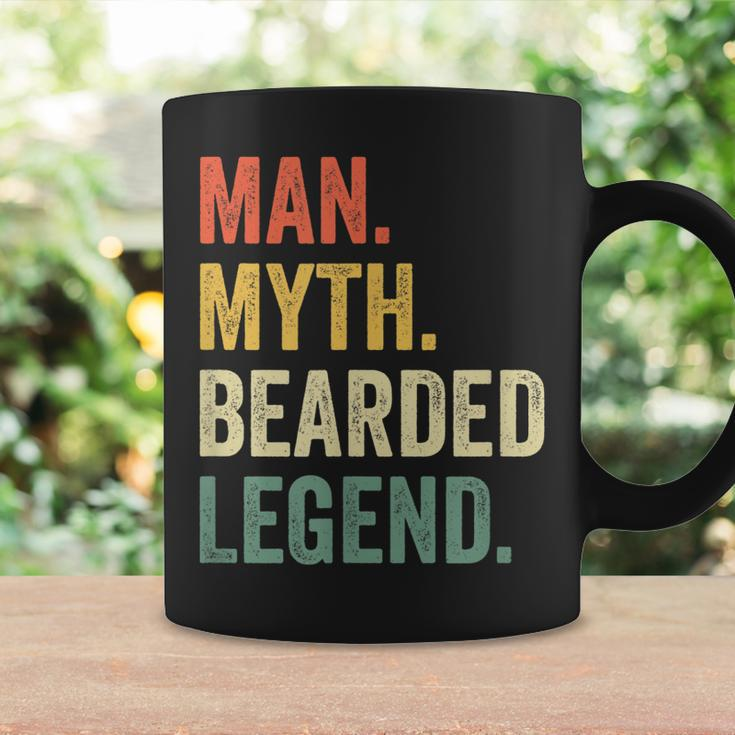 Mens Man Myth Bearded Legend Funny Dad Beard Fathers Day Vintage Coffee Mug Gifts ideas