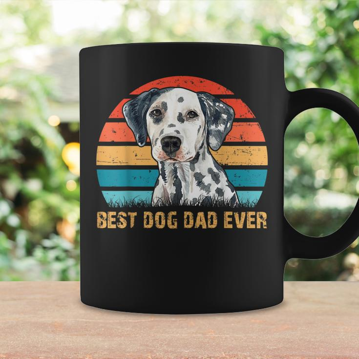 Mens Mens Quote Best Dog Dad Ever Vintage Dalmatian Lover Coffee Mug Gifts ideas