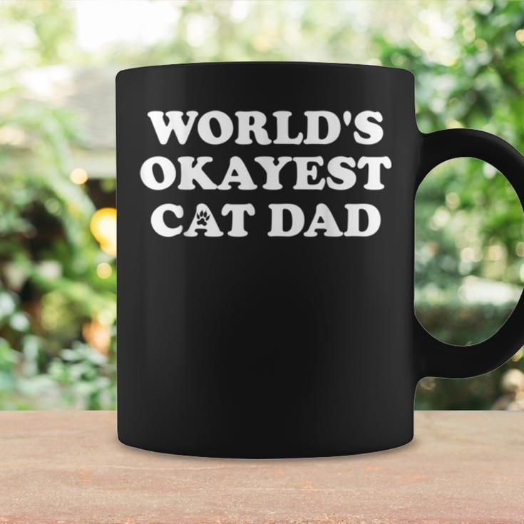 Mens Mens World’S Okayest Cat Dad V2 Coffee Mug Gifts ideas