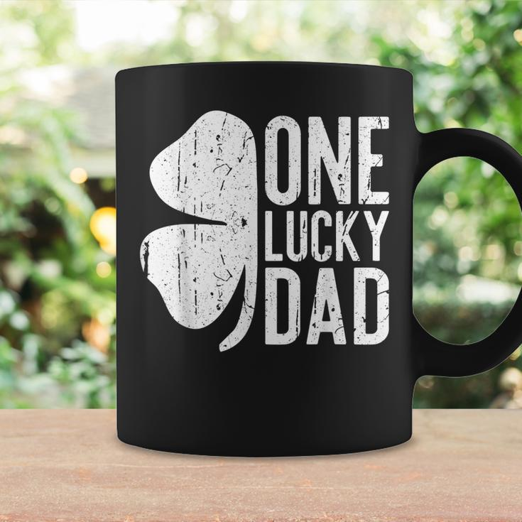 Mens One Lucky Dad Vintage St Patrick Day Coffee Mug Gifts ideas