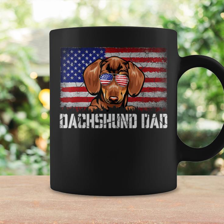 Mens Patriotic Dachshund Dad American Flag 4Th Of July Bbmmkr Coffee Mug Gifts ideas