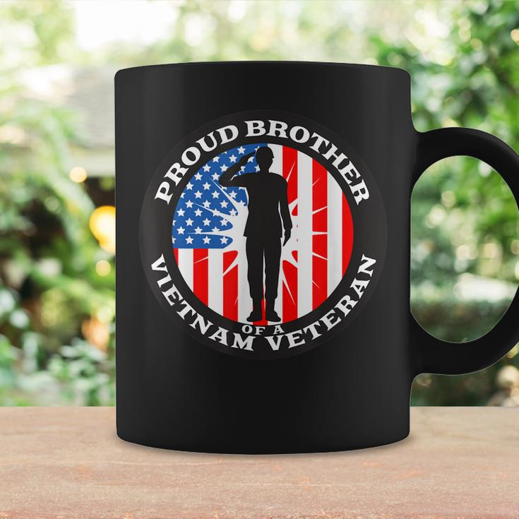 Mens Patriotic Us Flag Gift - Proud Brother Veteran Vietnam Coffee Mug Gifts ideas