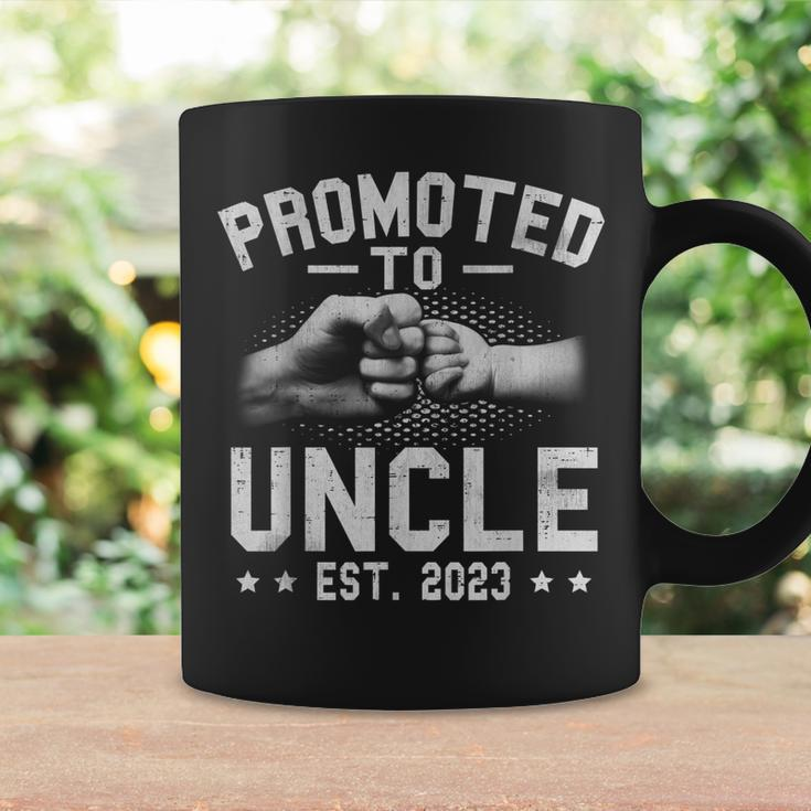 Mens Promoted To Uncle 2023 For First Time Uncle New Uncle Coffee Mug Gifts ideas