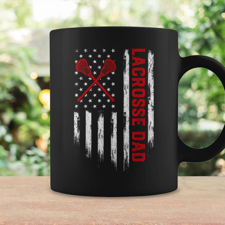 Mens Retro Vintage Usa American Flag Lacrosse Dad Patriotic Coffee Mug Gifts ideas