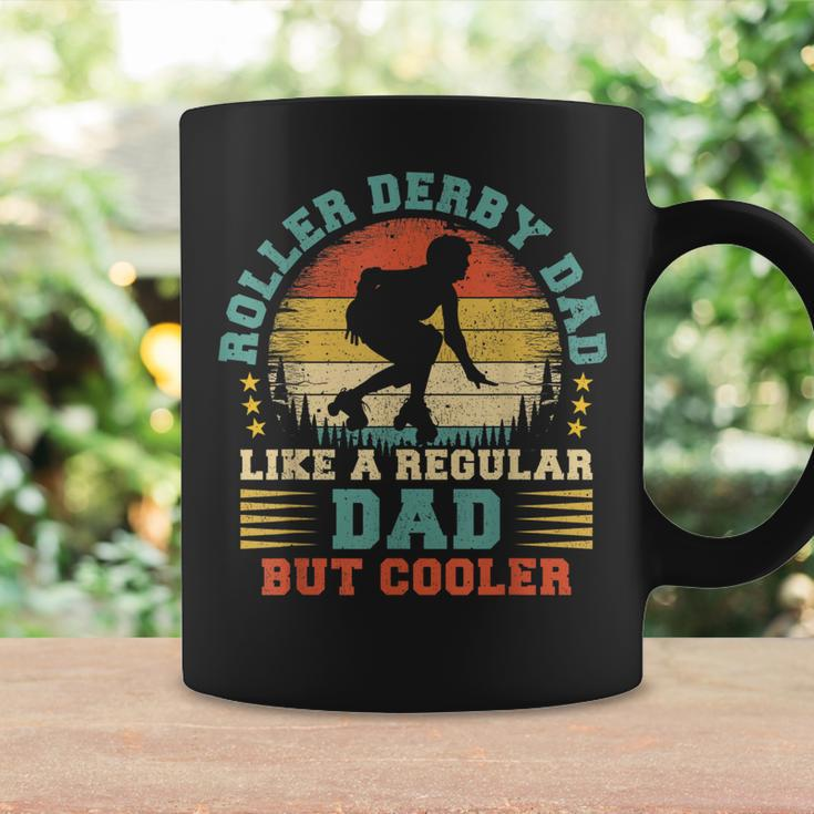 Mens Roller Derby Lover Vintage Roller Derby Dad Fathers Day Coffee Mug Gifts ideas