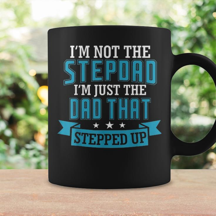 Mens Stepdad The Dad That Stepped Up Fathers Day Birthday Coffee Mug Gifts ideas