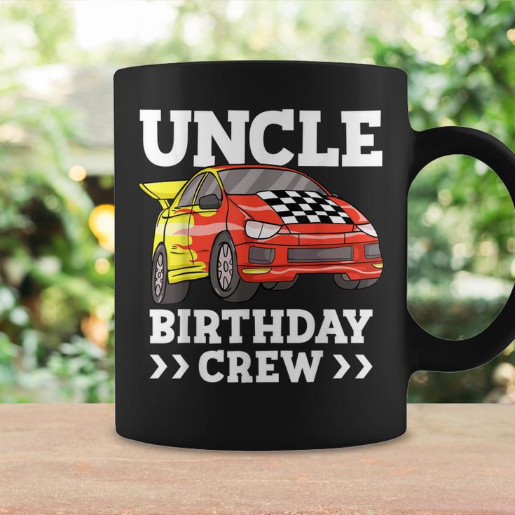 Mens Uncle Birthday Crew Race Car Racing Car Theme Coffee Mug Gifts ideas