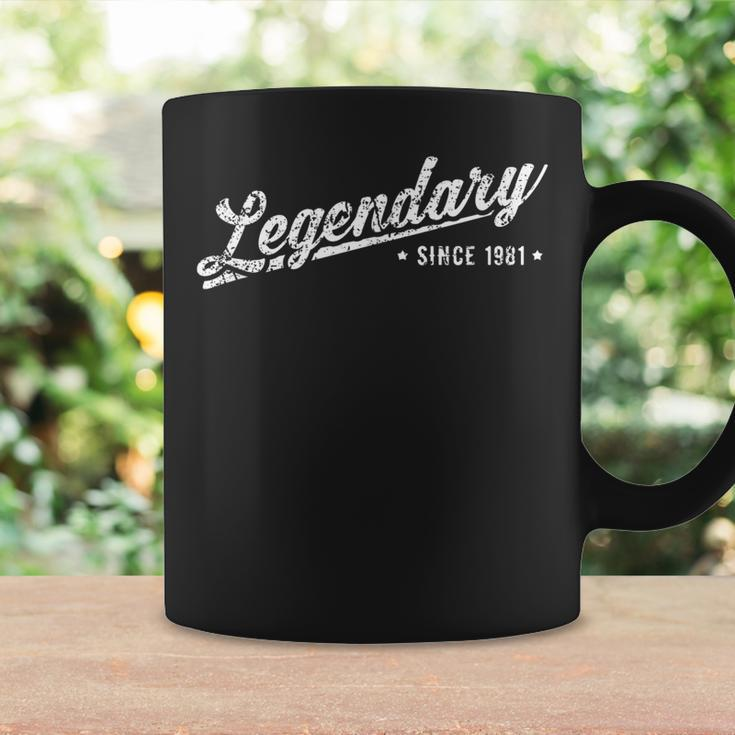 Mens Vintage 40Th Birthday Gift For Dad | Legendary Since 1981 Coffee Mug Gifts ideas