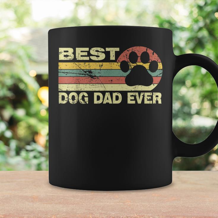 Mens Vintage Best Dog Dad Ever Cool Fathers Day Retro Coffee Mug Gifts ideas