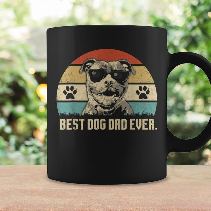 Mens Vintage Best Pitbull Dog Dad Ever Fathers Day Coffee Mug Gifts ideas