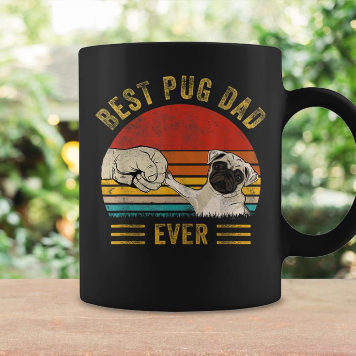 Mens Vintage Best Pug Dad Ever Pug Lover Fathers Day Coffee Mug Gifts ideas