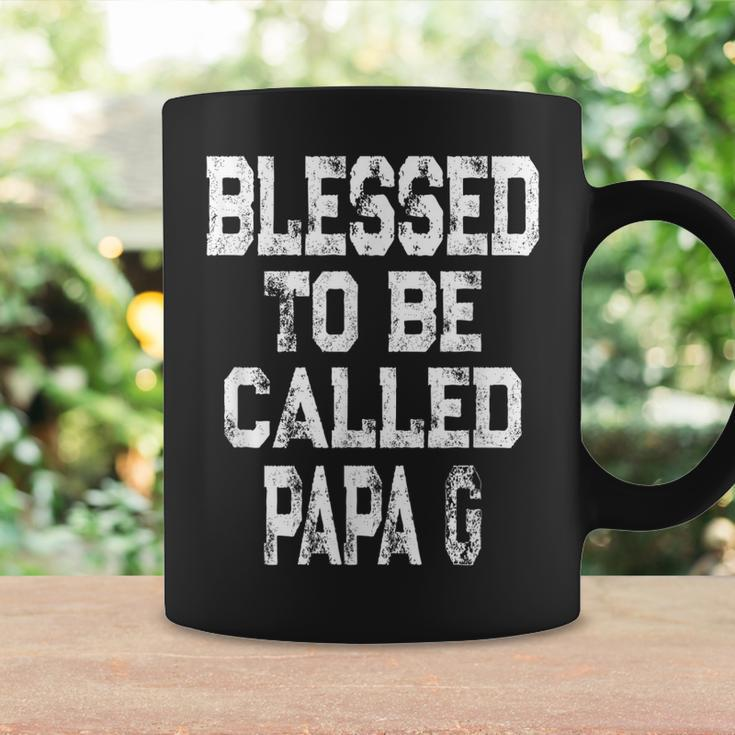 Mens Vintage Blessed To Be Called Papa-G Gift For Grandpa Coffee Mug Gifts ideas
