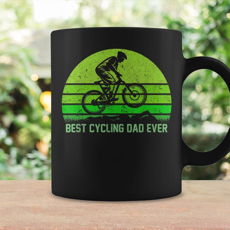 Mens Vintage Retro Best Cycling Dad Ever Funny Mountain Biking Coffee Mug Gifts ideas