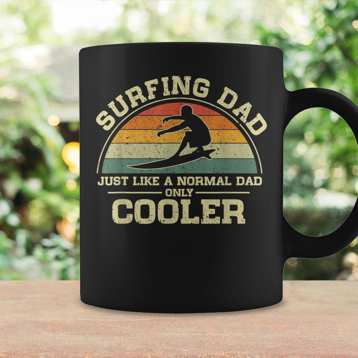 Mens Vintage Surfing Dad Just Like A Normal Dad Only Cooler Coffee Mug Gifts ideas