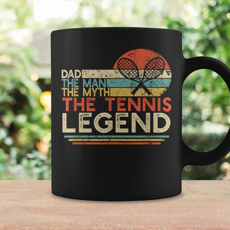 Mens Vintage Tennis Player Dad The Man The Myth The Tennis Legend Coffee Mug Gifts ideas