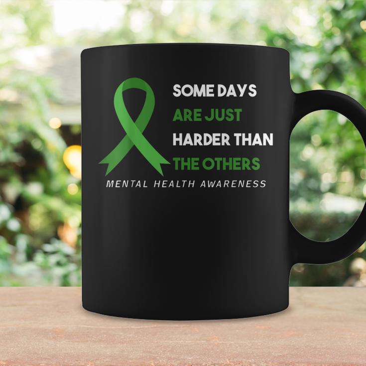 Mental Health Awareness Green Ribbon Saying Quote Coffee Mug | Mazezy
