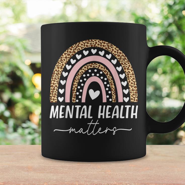 Mental Health Matters Human Brain Illness Awareness Rainbow Coffee Mug ...