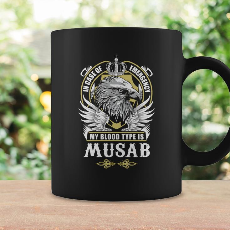 Musab Name - In Case Of Emergency My Blood Coffee Mug Gifts ideas