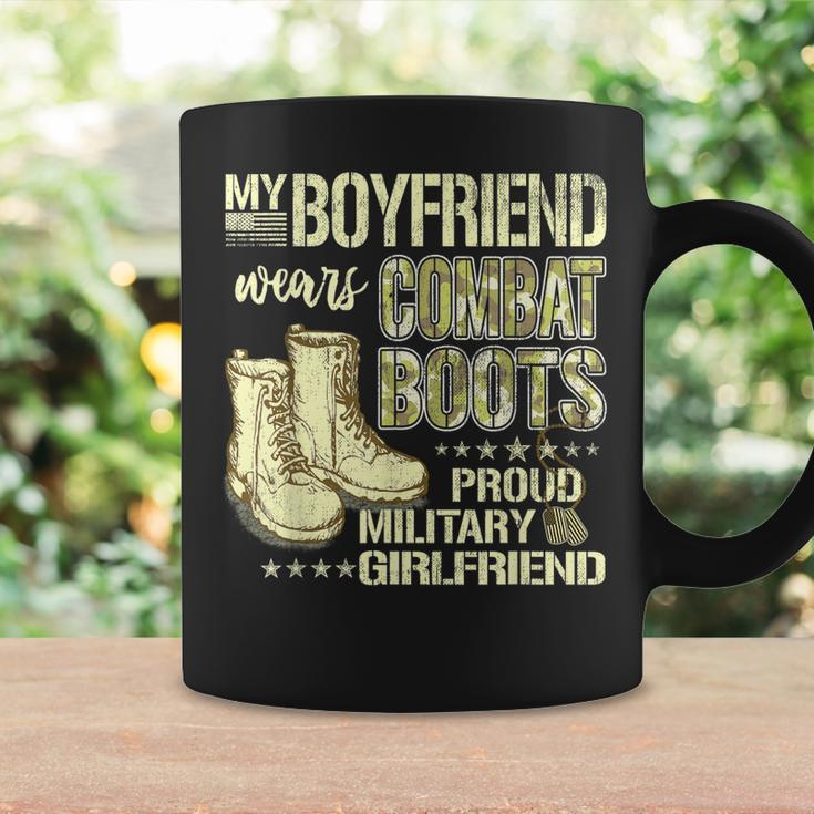 My Boyfriend Wears Combat Boots Proud Military Girlfriend Coffee Mug Gifts ideas