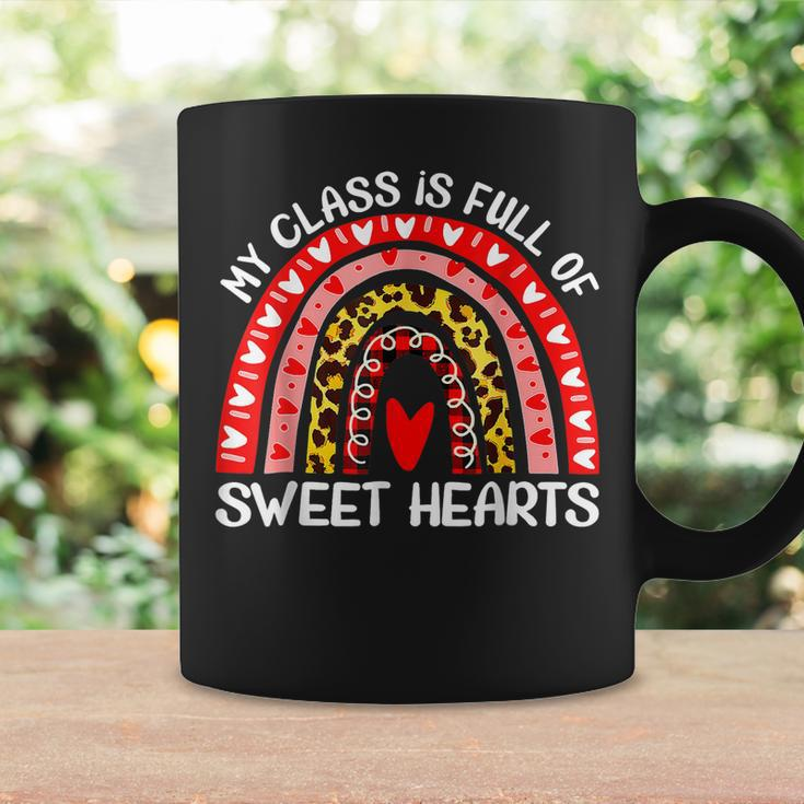 My Class Is Full Of Sweethearts Rainbow Valentines Day Women Coffee Mug Gifts ideas