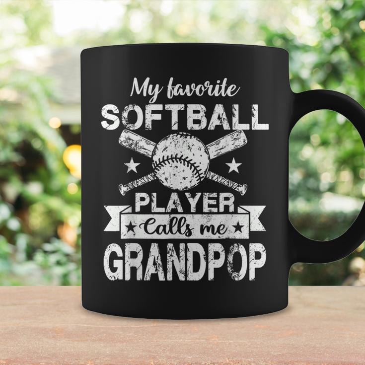 My Favorite Player Calls Me Grandpop Baseball Softball Coffee Mug Gifts ideas