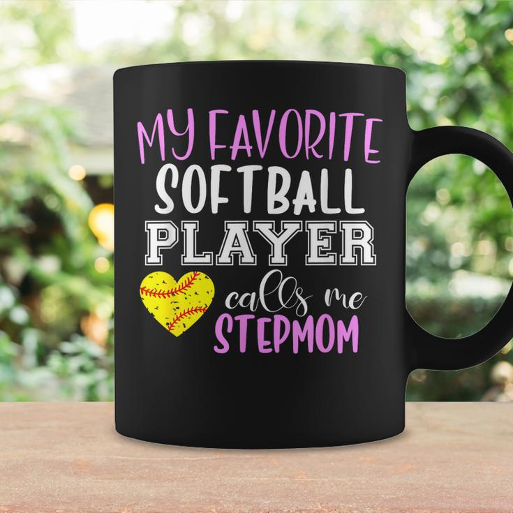 My Favorite Softball Player Call Me Stepmom Step-Mom Coffee Mug Gifts ideas