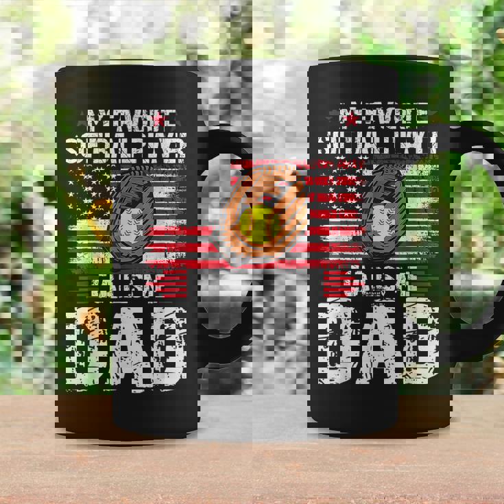 My Favorite Softball Player Calls Me Dad Softball Dad Coffee Mug Gifts ideas