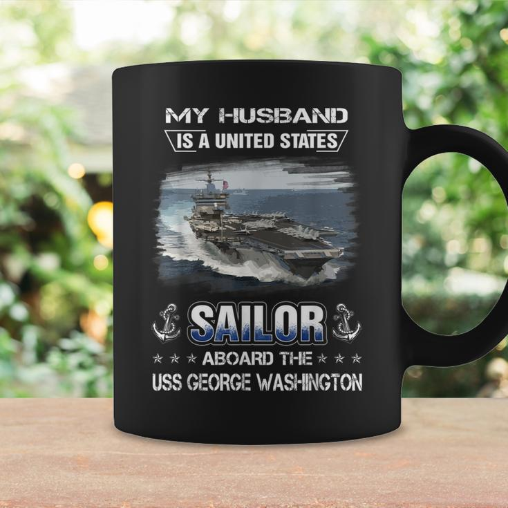 My Husband Is A Sailor Aboard Uss George Washington Cvn 73 Coffee Mug Gifts ideas
