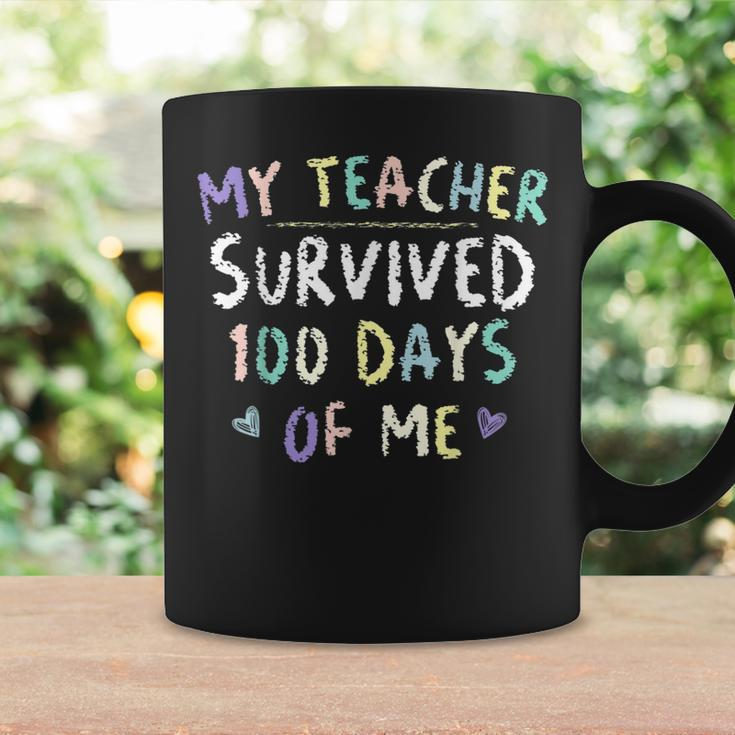My Teacher Survived 100 Days Of Me Funny School V17 Coffee Mug Gifts ideas