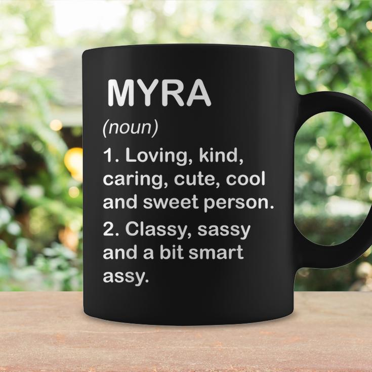 Myra Definition Personalized Custom Name Loving Kind Coffee Mug Gifts ideas