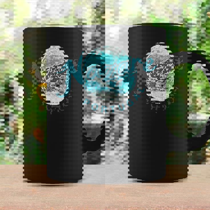 Nazare Portugal Big Wave Surfing Vintage Coffee Mug Gifts ideas
