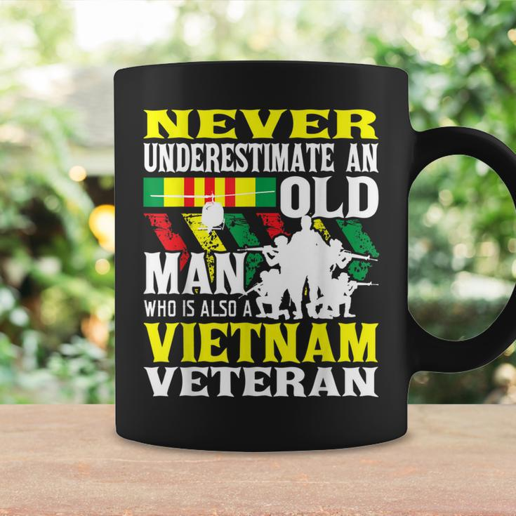 Never Underestimate An Old Man - Patriotic Vietnam Veteran Coffee Mug Gifts ideas