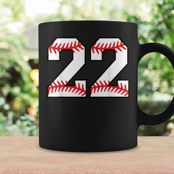 Number 22 Twenty Two Baseball Lucky Favorite Jersey Number Coffee Mug Gifts ideas