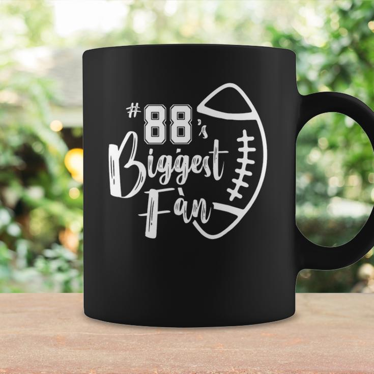 Number 88S Biggest Fan Football Player Mom Dad Family Coffee Mug Gifts ideas
