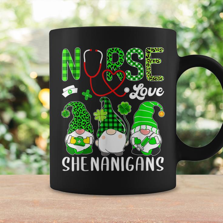 Nurse Love Shenanigans Funny Gnomes St Patricks Day Shamrock V2 Coffee Mug Gifts ideas