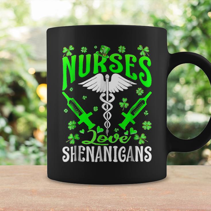 Nurses Love Shenanigans Funny St Patricks Day Nursing Coffee Mug Gifts ideas