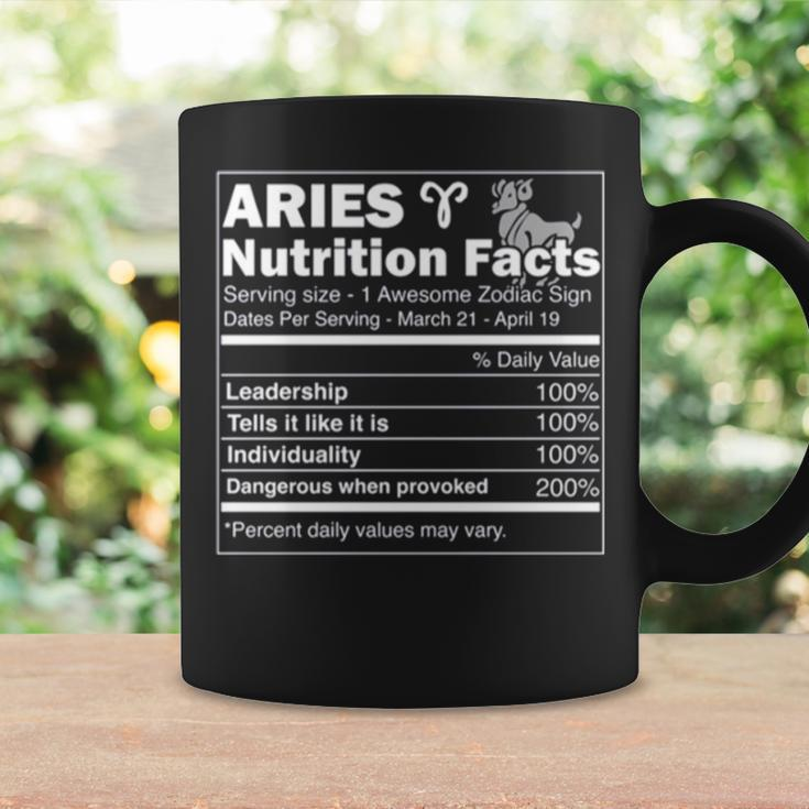 Nutrition Facts Horoscope Zodiac Aries Coffee Mug Gifts ideas