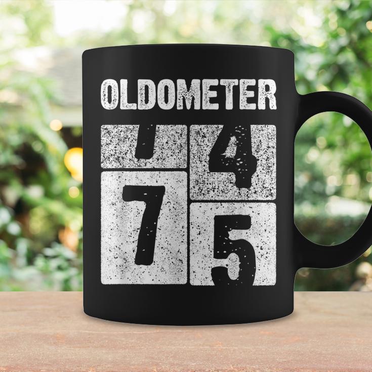 Oldometer 75 75Th Birthday Gift Born In 1944 Coffee Mug | Mazezy