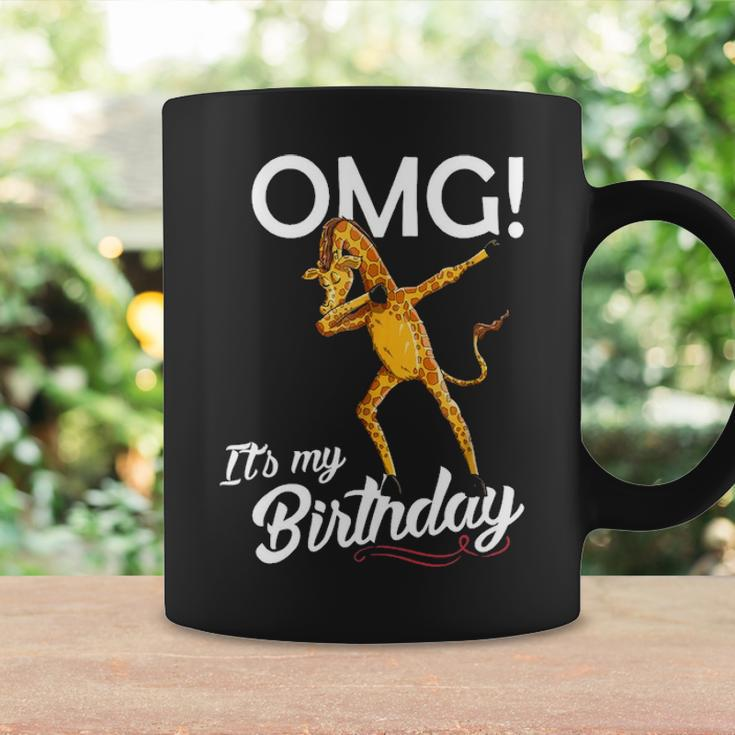 Omg Its My Birthday Dabbing Giraffe Dab Dance Coffee Mug Gifts ideas