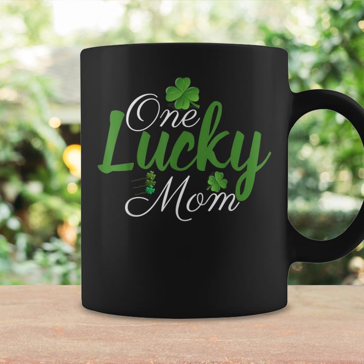 One Lucky Mom Shamrock Mom Life St Patricks Day Coffee Mug Gifts ideas