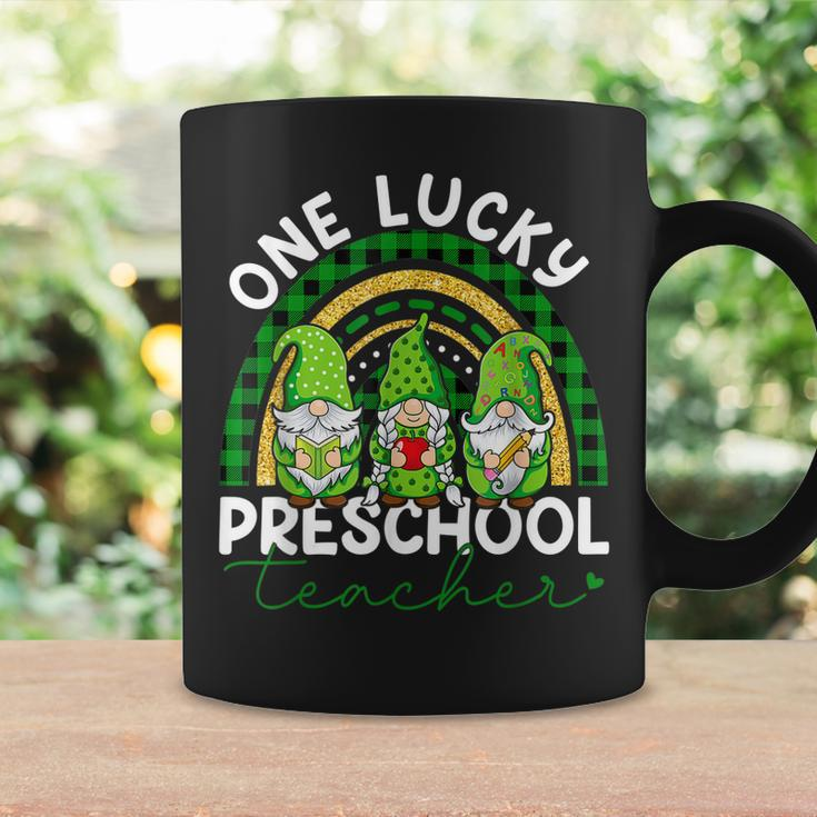 One Lucky Preschool Teacher Gnomes St Patricks Rainbow Coffee Mug Gifts ideas
