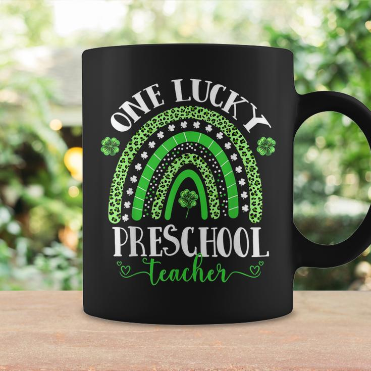 One Lucky Preschool Teacher St Patricks Day Funny Rainbow V2 Coffee Mug Gifts ideas