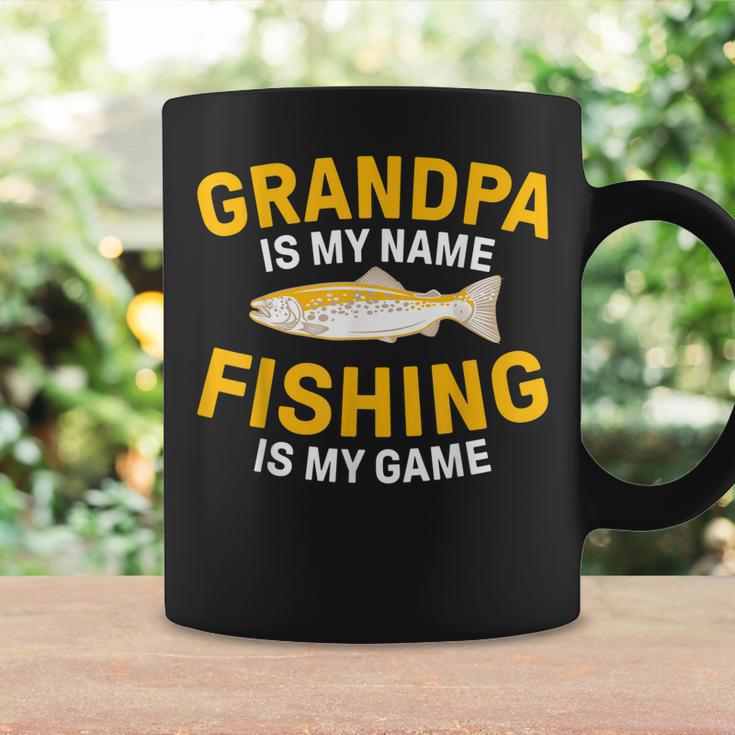 Opa Ist Mein Name Angeln Ist Mein Spiel Opa Fishing Tassen Geschenkideen